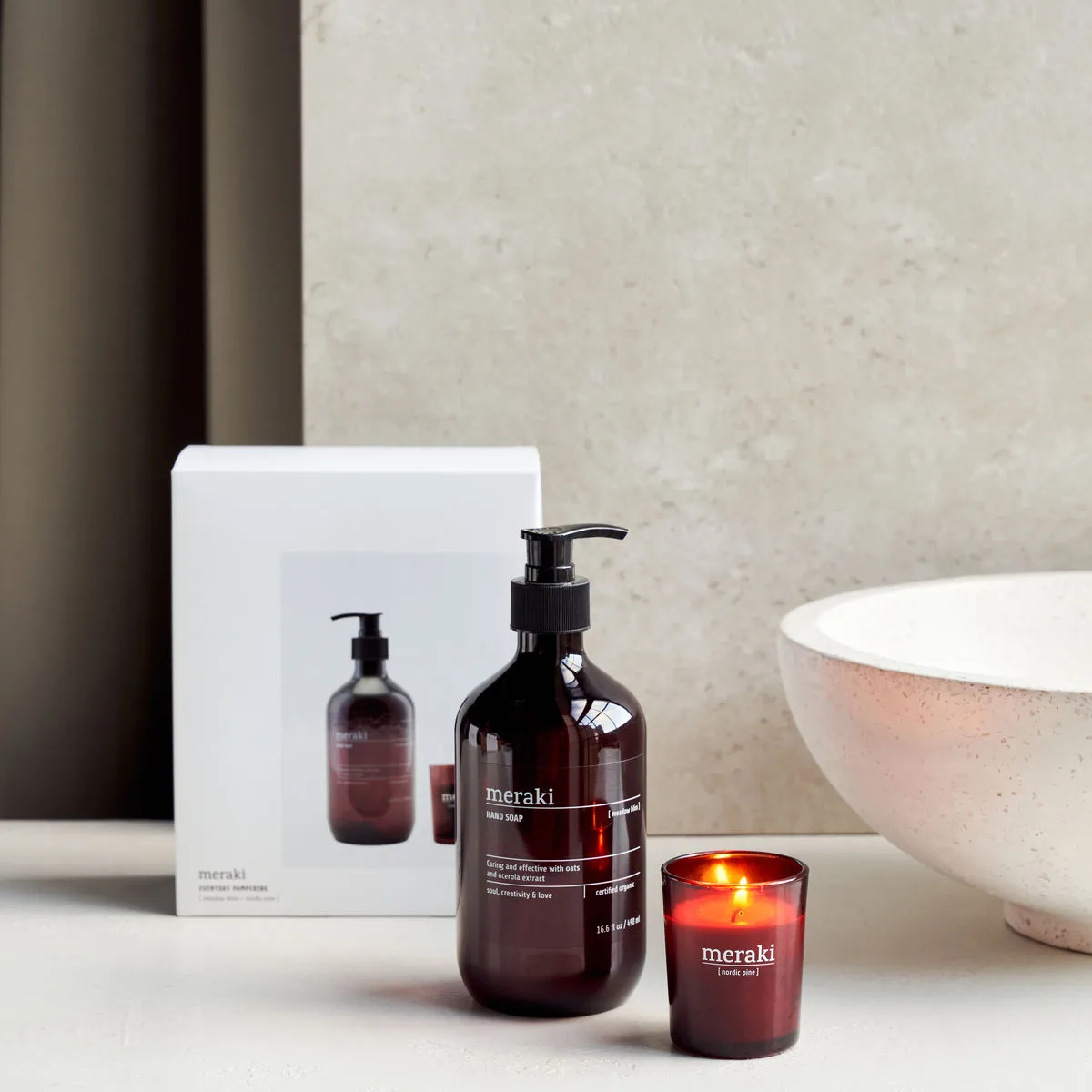 Set regalo Meraki sapone e candele profumate, Everyday pampering Meraki