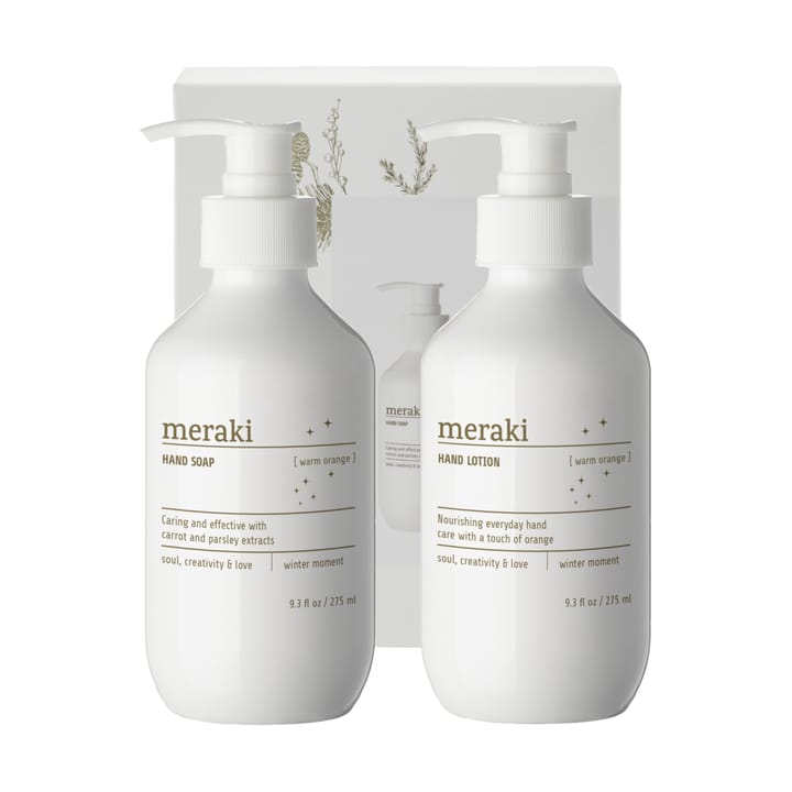 Set regalo Meraki sapone e lozione mani - Arancione caldo - Meraki