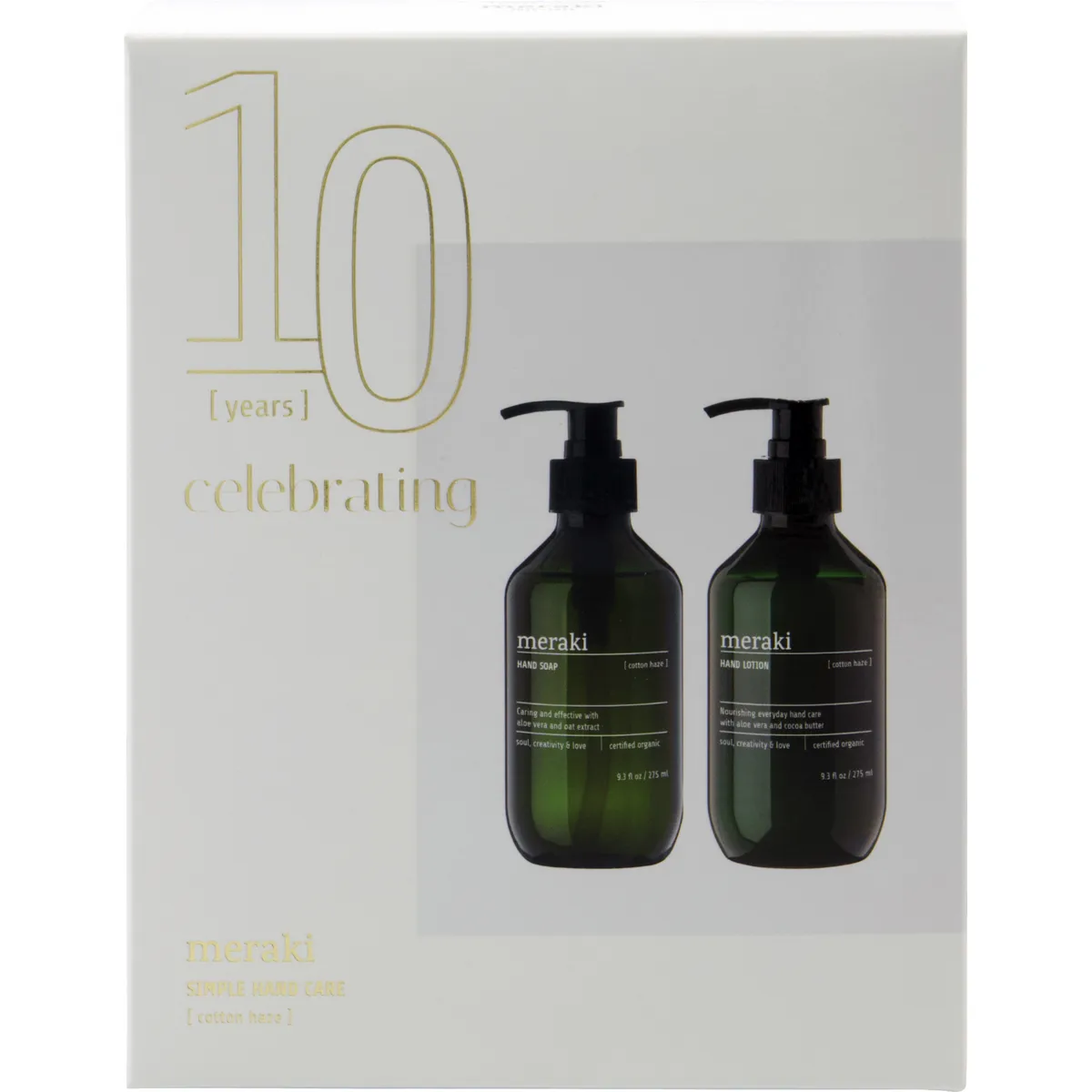 Set regalo Meraki sapone e lozione mani, Cotton Haze Meraki