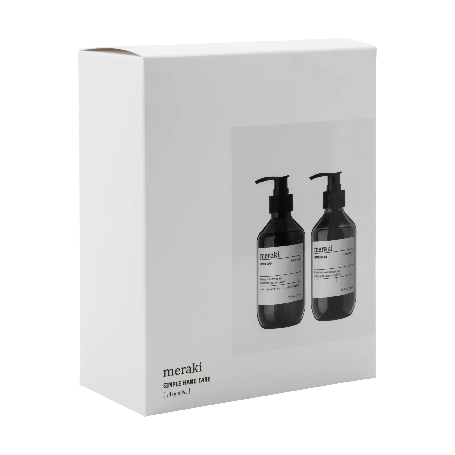 Set regalo Meraki sapone e lozione mani, Silky Mist Meraki