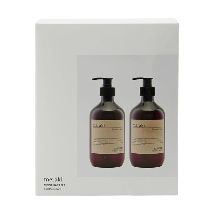 Set regalo Meraki sapone mani 490 ml, confezione da 2, Northern dawn Meraki