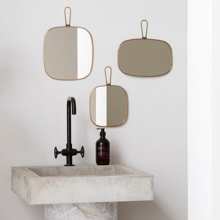 Specchio Meraki 26x28 cm, ottone Meraki
