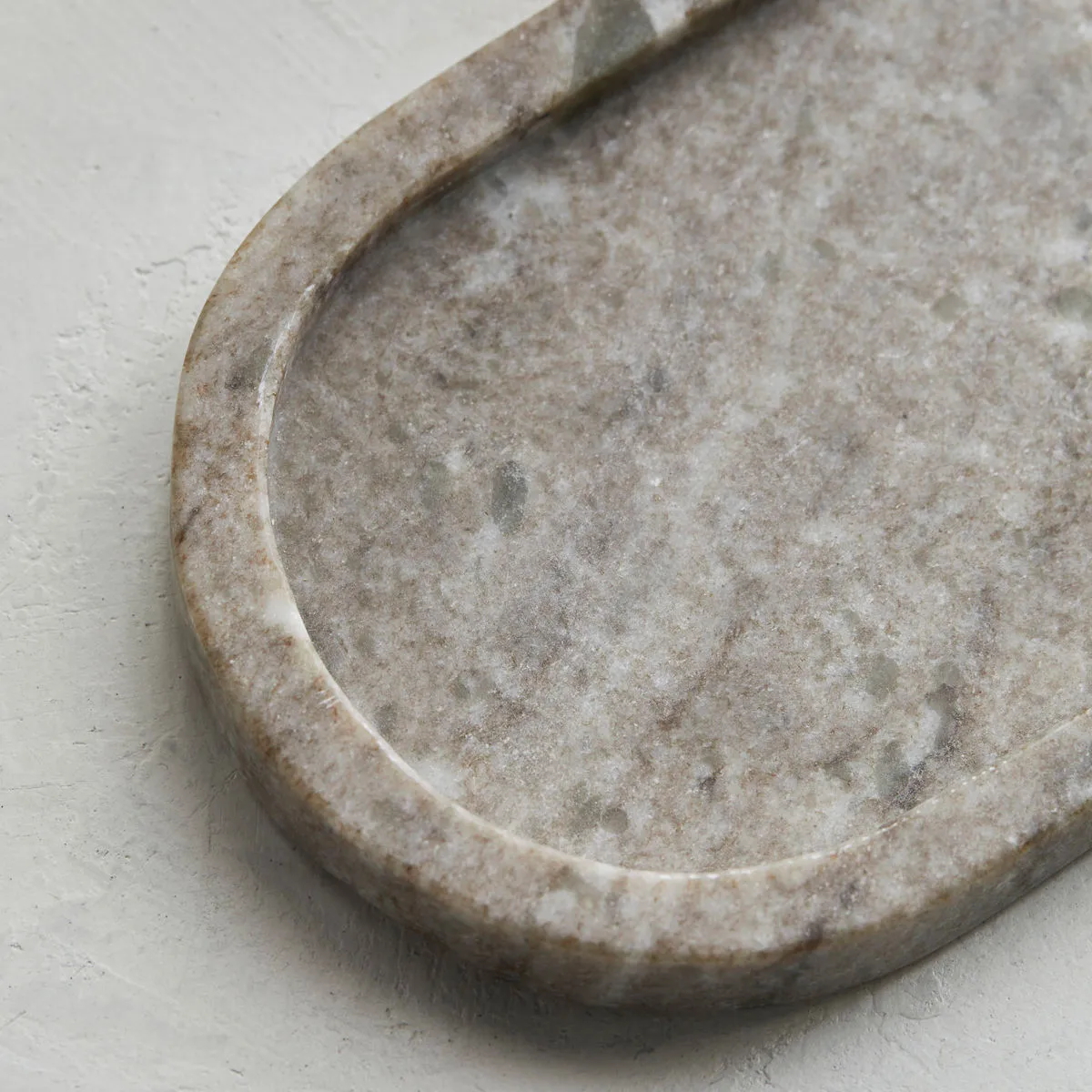 Vassoio In Travertino Per Gioielli - 15cm Diametro, Marmo Beige Naturale, Decorazione Per Casa E Regalo