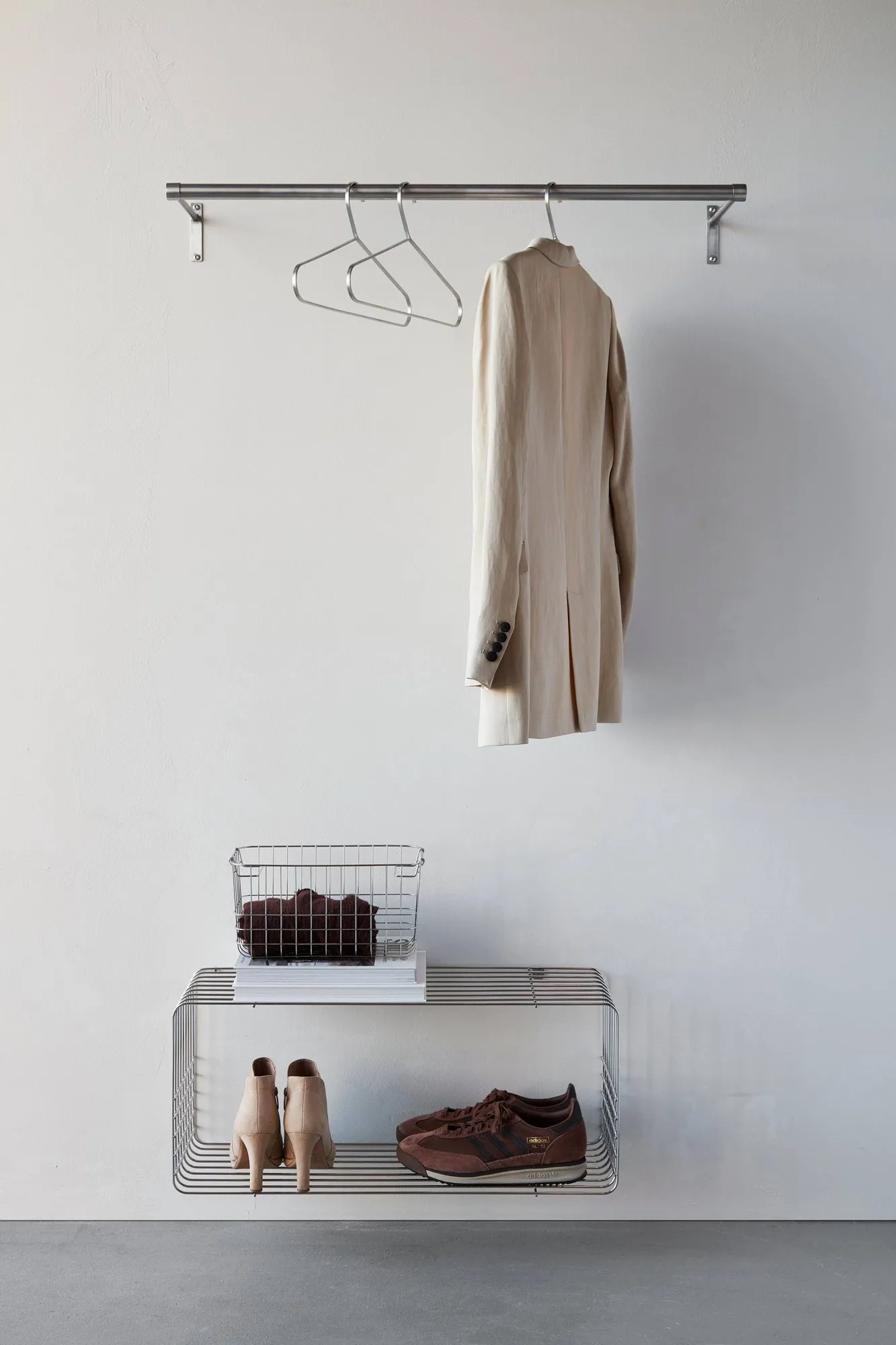 Appendiabiti Hang-it 2 pezzi, Argentato Mette Ditmer