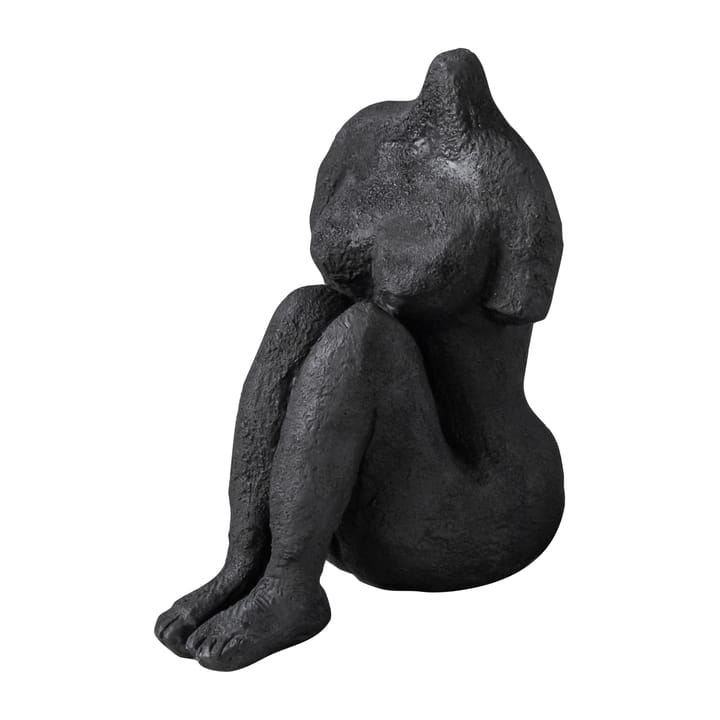 Art piece sitting woman 14 cm - Nero - Mette Ditmer
