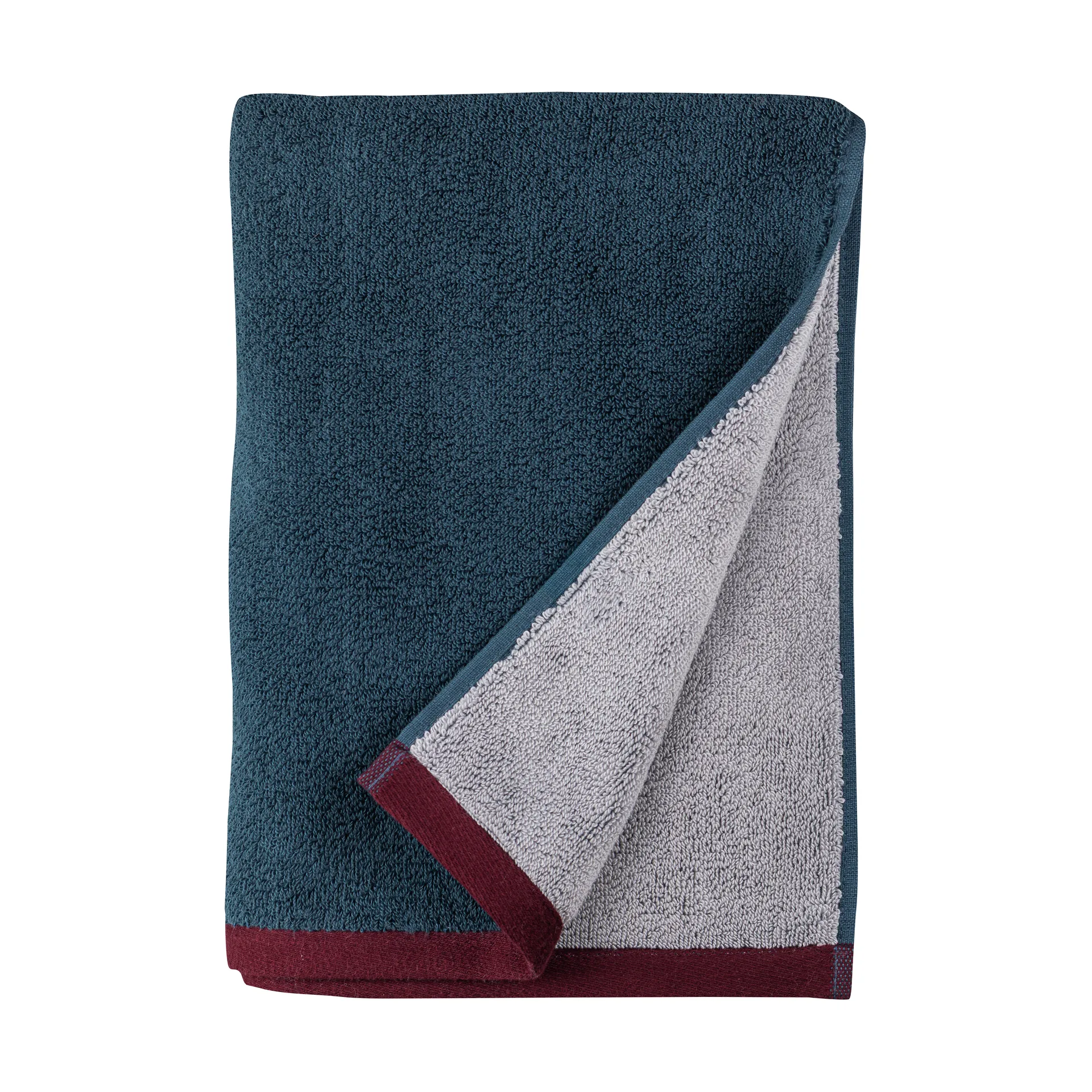 Asciugamano bagno Soft 70x133 cm, Midnight blue-light grey Mette Ditmer