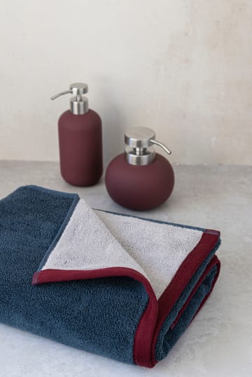 Asciugamano bagno Soft 70x133 cm - Midnight blue-light grey - Mette Ditmer