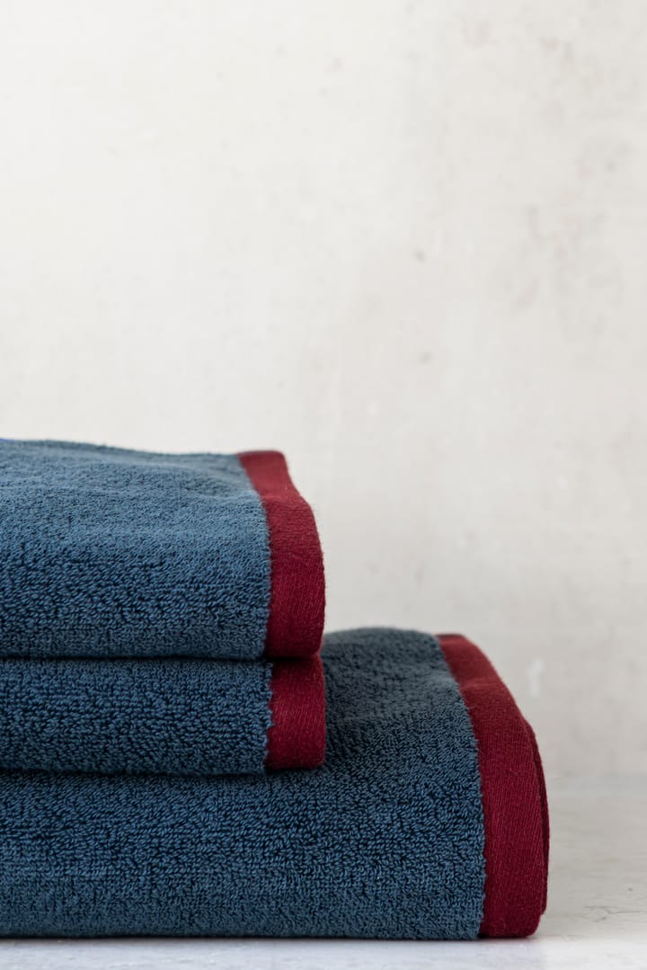 Asciugamano bagno Soft 70x133 cm, Midnight blue-light grey Mette Ditmer