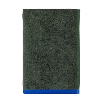 Asciugamano bagno Soft 70x133 cm - Verde oliva scuro-light blue - Mette Ditmer