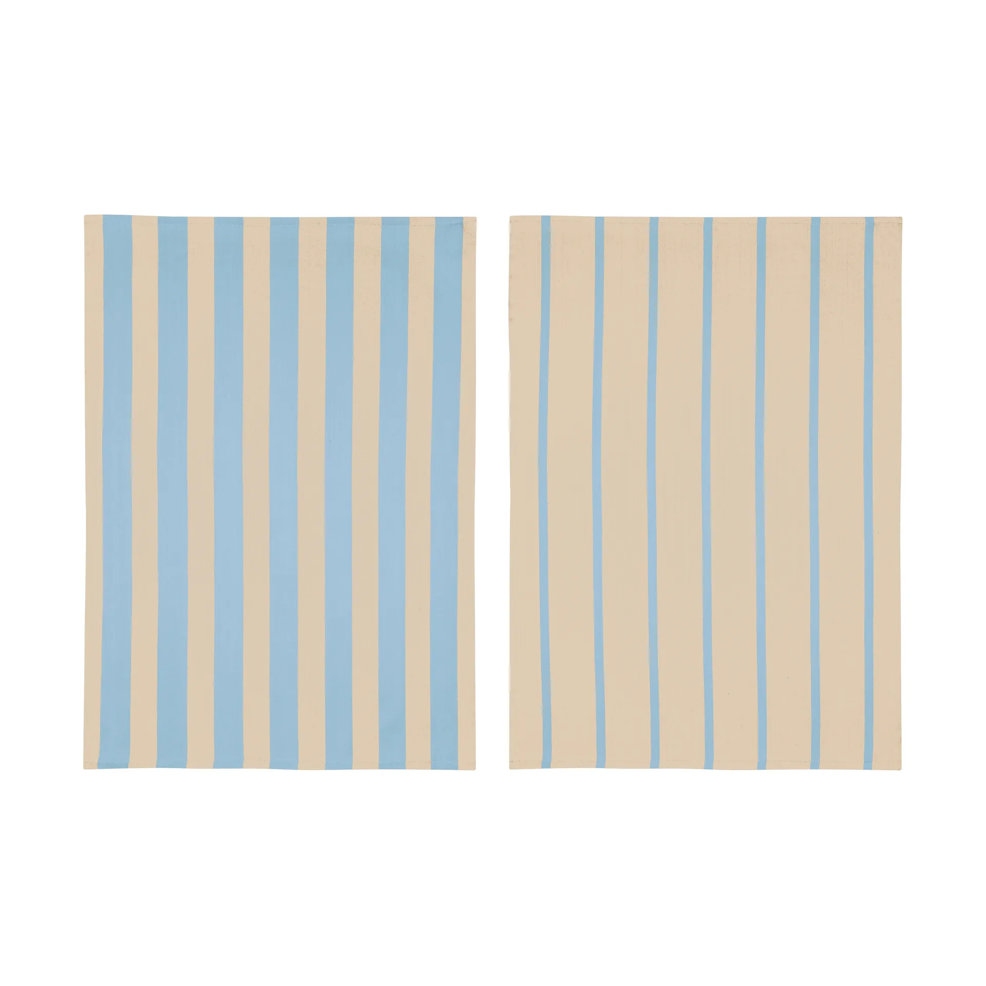 Asciugamano da cucina Stripes 50x70 cm confezione da 2, Blue-Beige (blu-beige), 50x70 cm Mette Ditmer