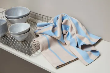 Asciugamano da cucina Stripes 50x70 cm confezione da 2 - Blue-Beige (blu-beige), 50x70 cm - Mette Ditmer