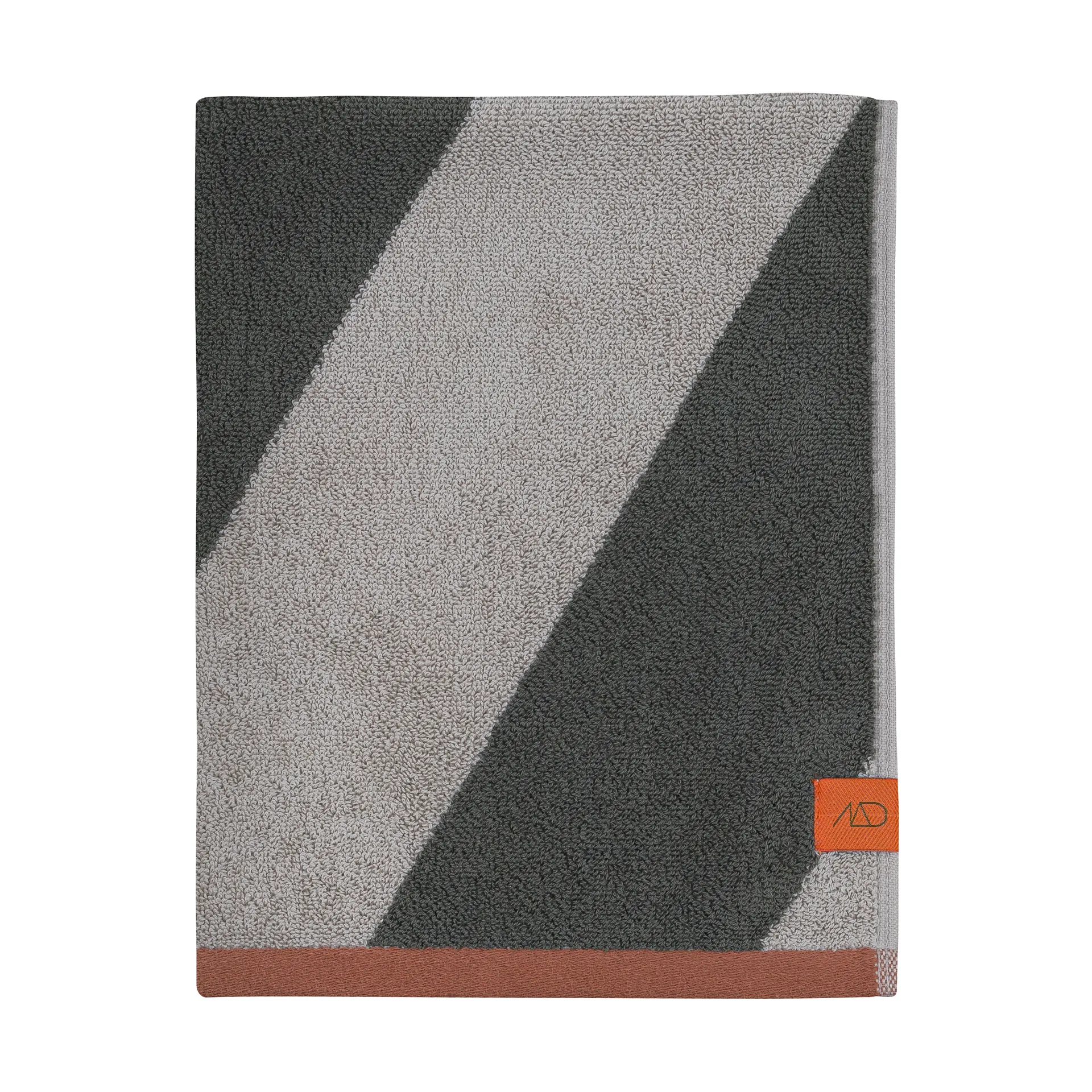 Asciugamano Diagonal, Dark olive, 70x133 cm Mette Ditmer