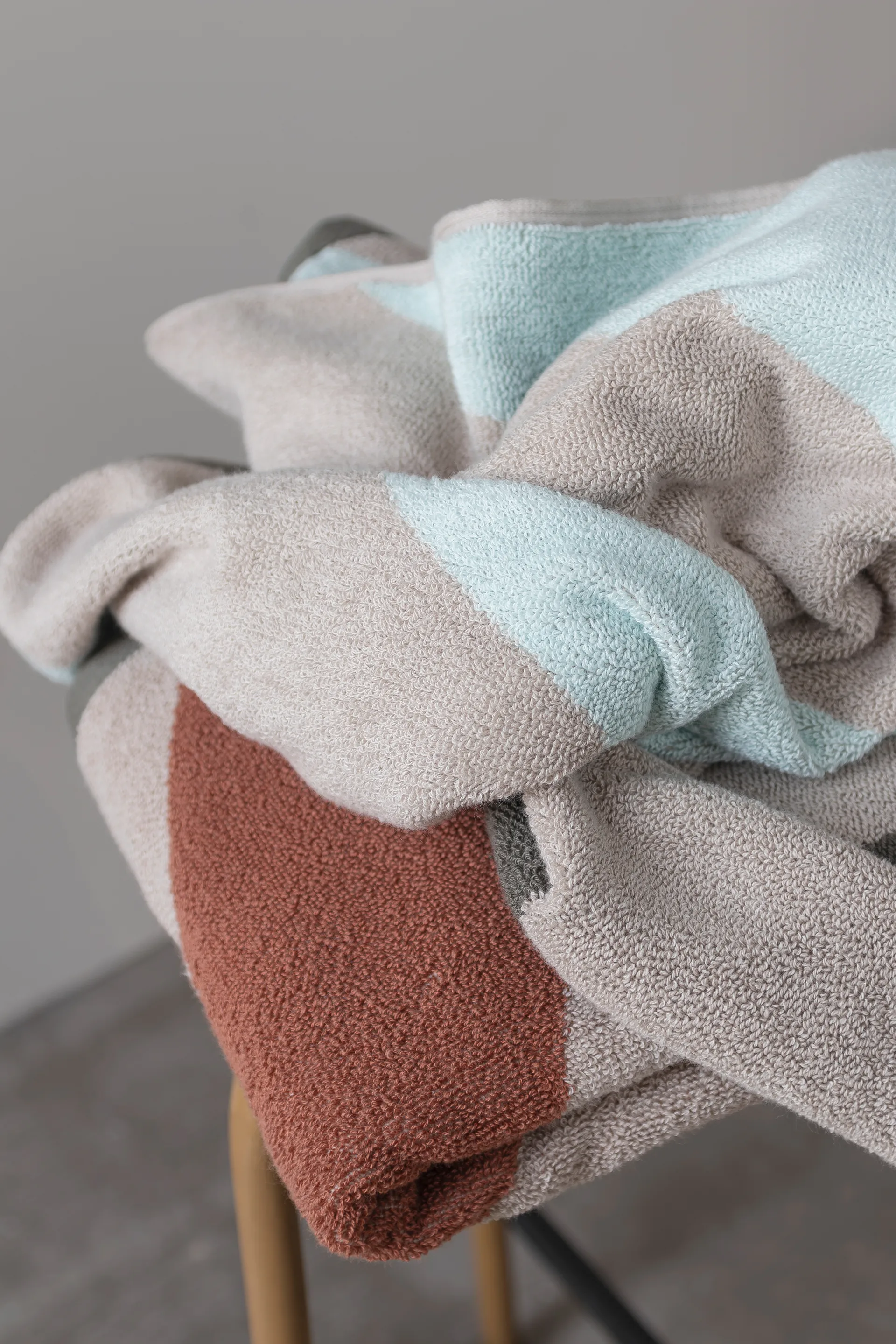 Asciugamano Diagonal, Menta, 50x90 cm Mette Ditmer