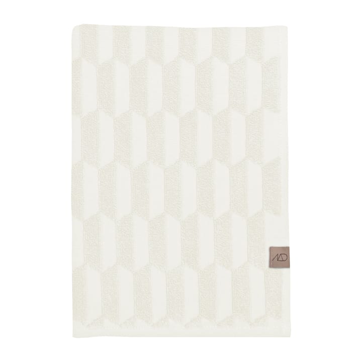 Asciugamano Geo 50x95 cm - Bianco sporco - Mette Ditmer