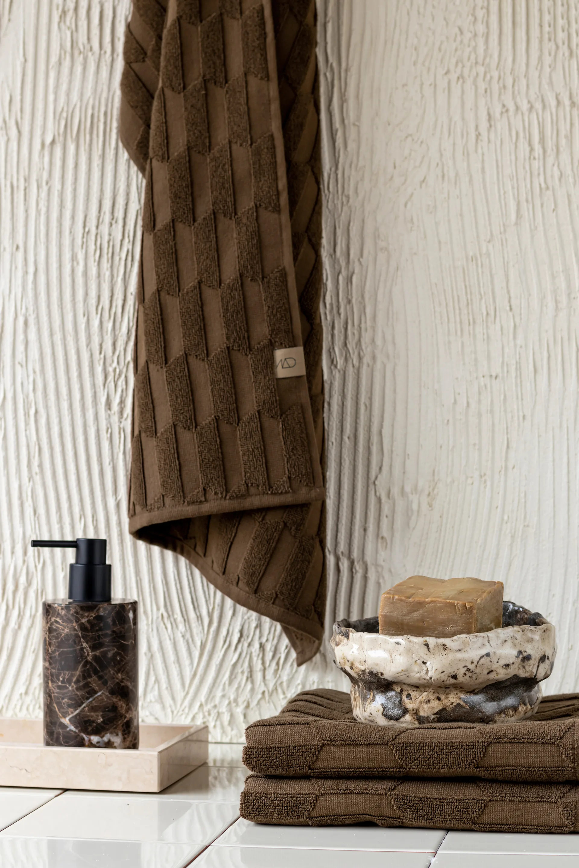 Asciugamano Geo 50x95 cm, Chocolate Mette Ditmer