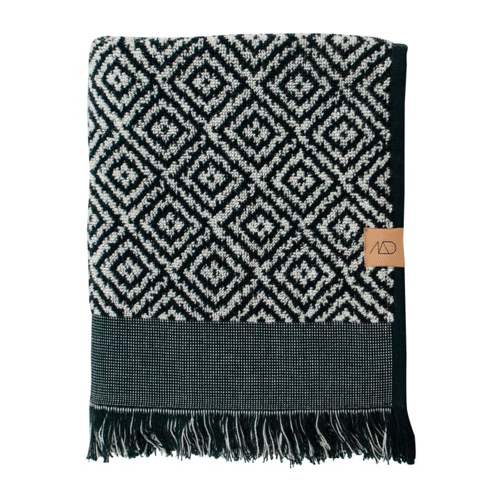 Asciugamano Morocco 50x95 cm - Bianco e nero - Mette Ditmer