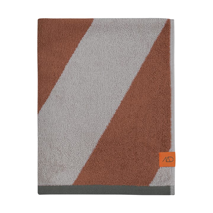 Asciugamano ospite Diagonal 40x55 cm confezione da 2. - Mattone - Mette Ditmer