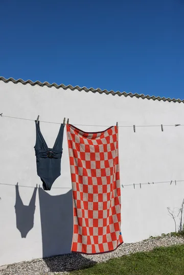 Asciugamano Retro - Arancione scuro, 50x90 cm - Mette Ditmer