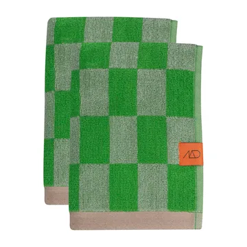 Asciugamano Retro - Classic green, 40x55 cm, confezione da 2 - Mette Ditmer