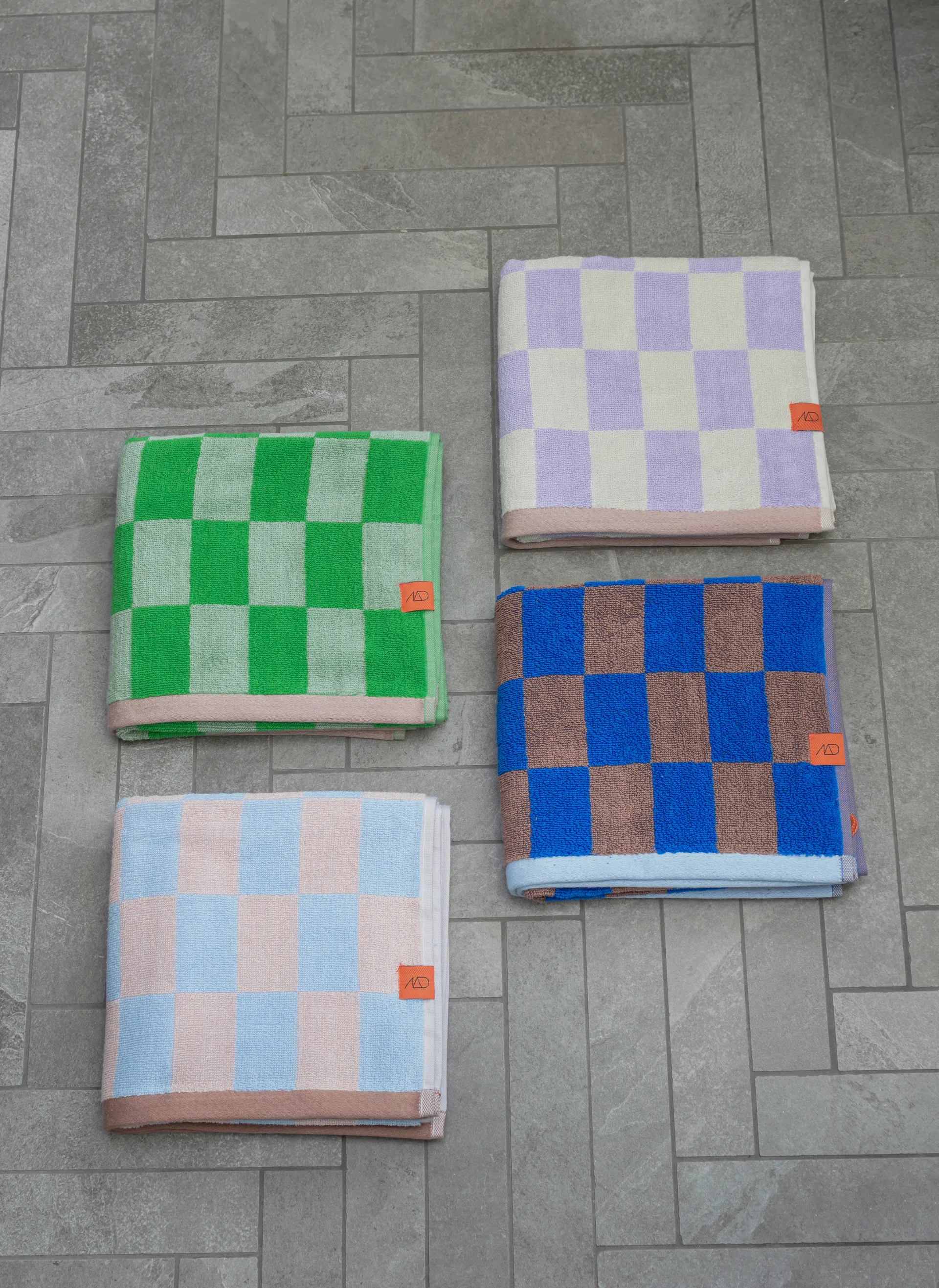 Asciugamano Retro, Classic green, 50x90 cm Mette Ditmer