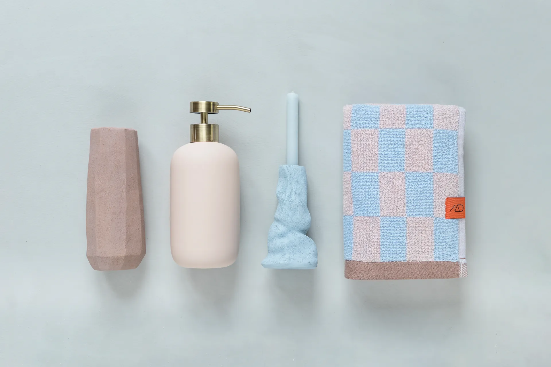 Asciugamano Retro, Light blue, 40x55 cm, confezione da 2 Mette Ditmer