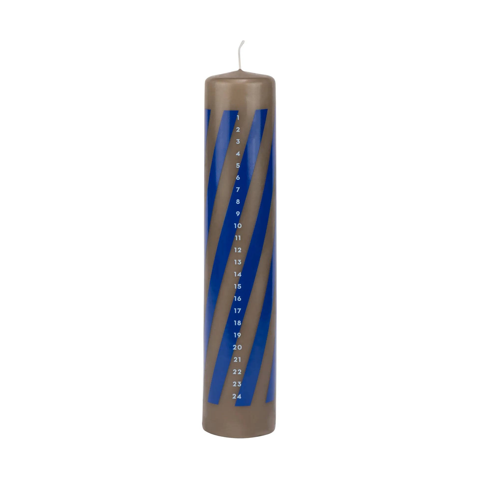 Candela dell'Avvento Twentyfour 25 cm, Cobalto Mette Ditmer