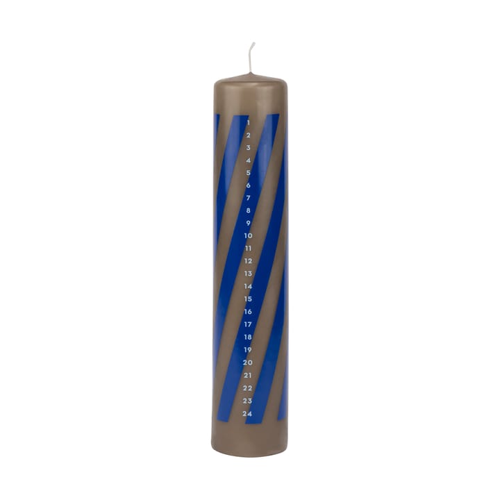 Candela dell'Avvento Twentyfour 25 cm, Cobalto Mette Ditmer