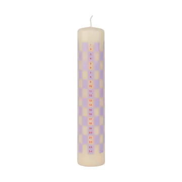 Candela dell'Avvento Twentyfour 25 cm - Lilla chiaro - Mette Ditmer