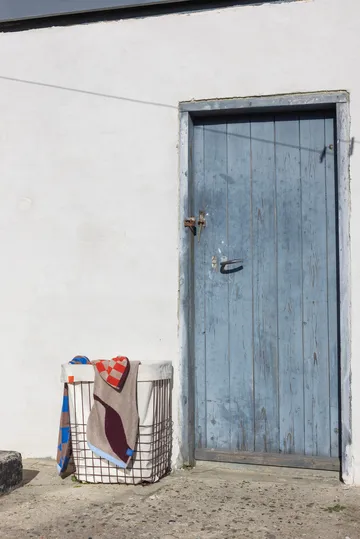 Cesta portaoggetti Store-it con sacco in cotone grande - Vino - Mette Ditmer