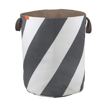 Cesto portabiancheria Diagonal Ø40x50 cm - Dark grey-off-white - Mette Ditmer