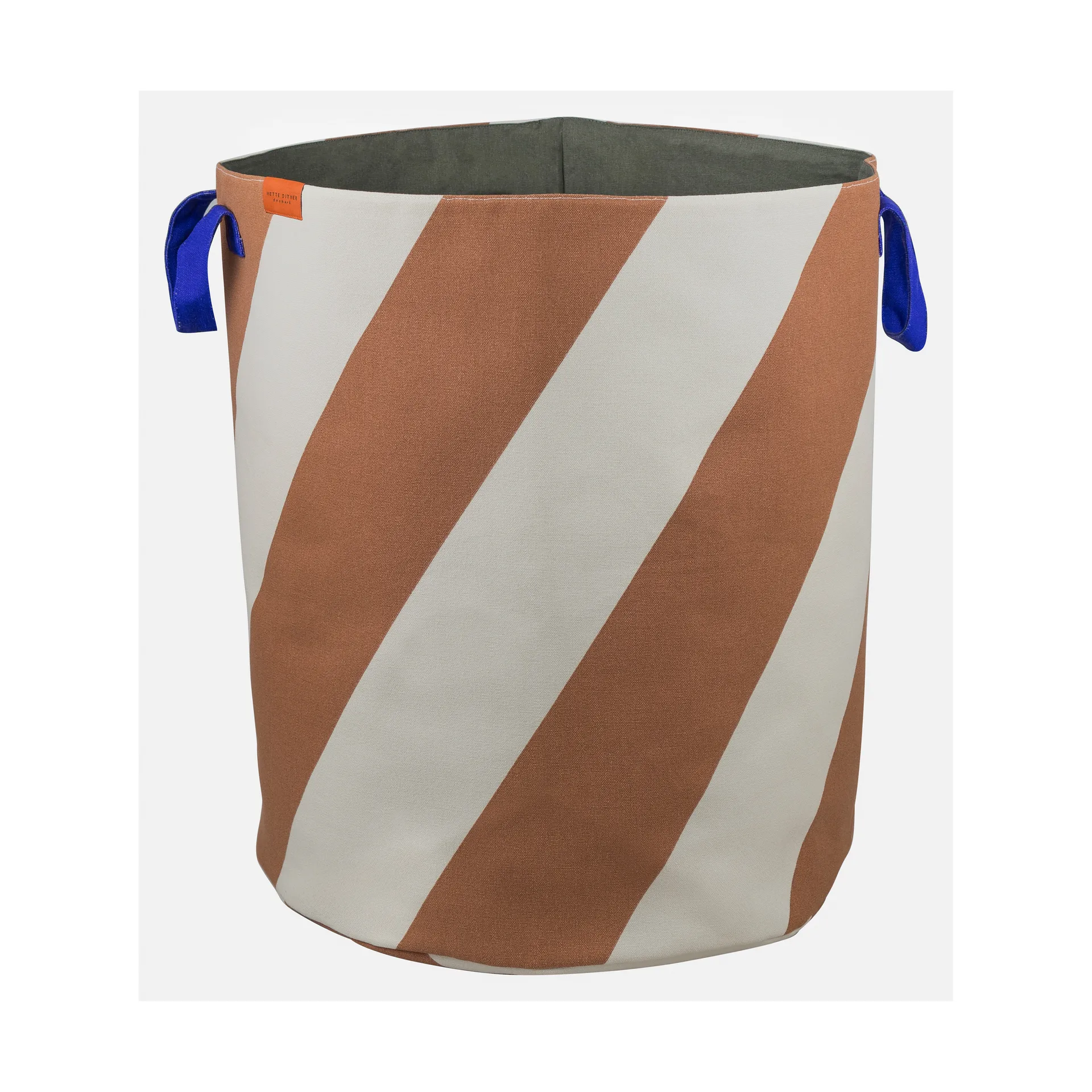 Cesto portabiancheria Diagonal Ø40x50 cm, Mattone-sabbia Mette Ditmer
