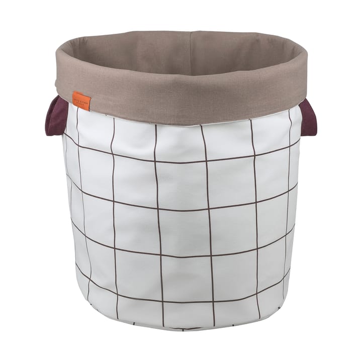 Cesto portabiancheria Mesh Ø40x50 cm - Marrone-Off-white - Mette Ditmer