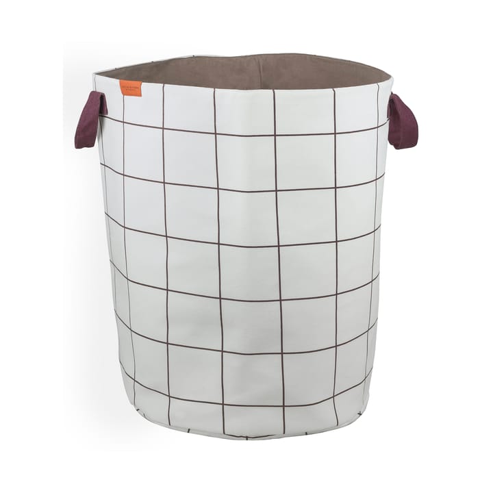 Cesto portabiancheria Mesh Ø40x50 cm, Marrone-Off-white Mette Ditmer