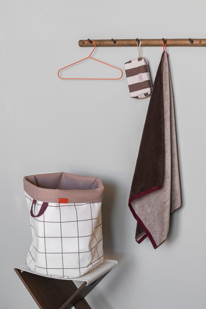 Cesto portabiancheria Mesh Ø40x50 cm, Marrone-Off-white Mette Ditmer