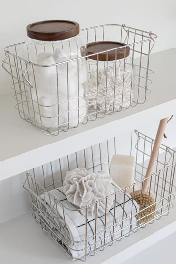 Cesto portaoggetti Store-it medium - Cromo - Mette Ditmer