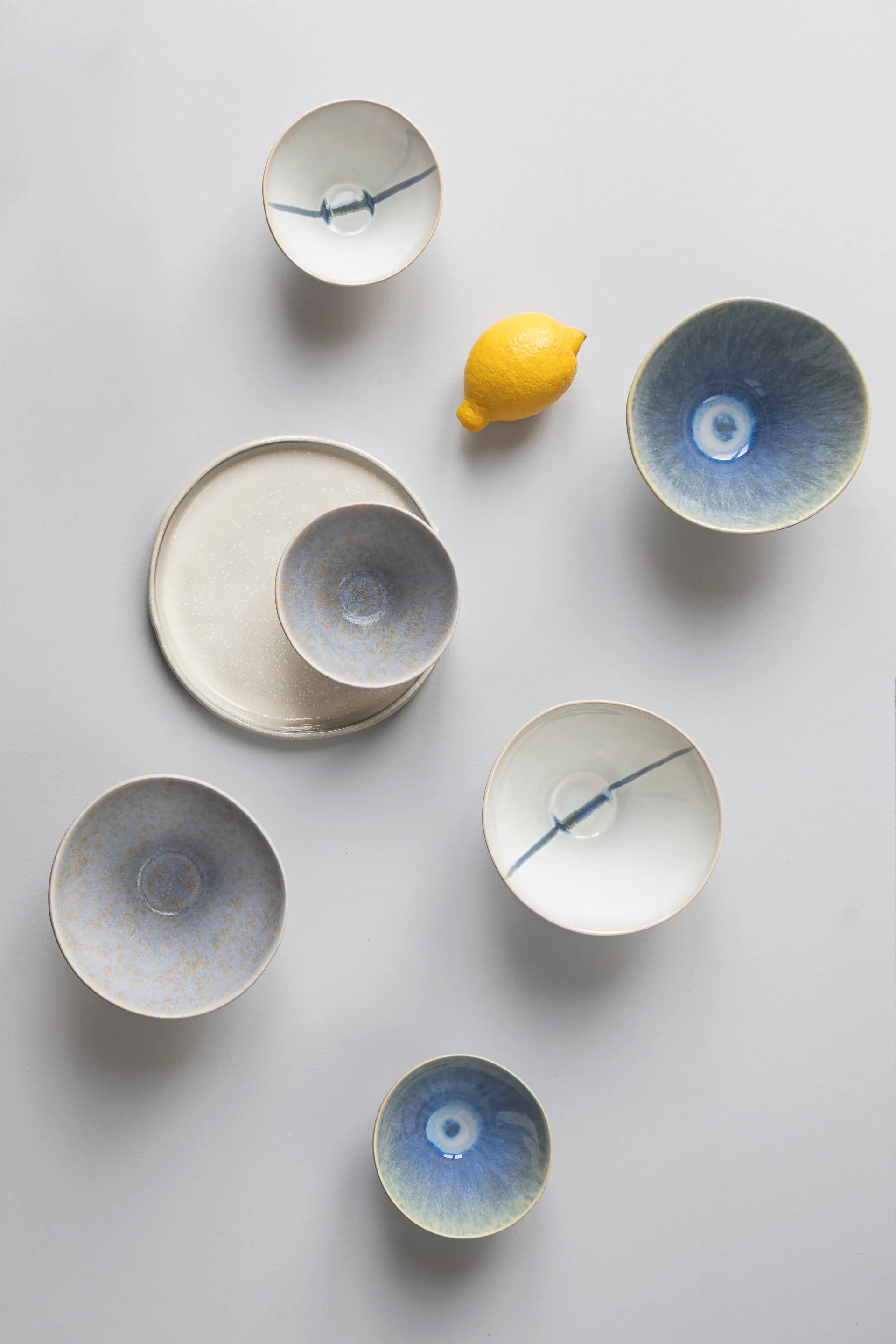 Ciotola media Elements Ø15,5 cm 3 pezzi, Blu Mette Ditmer