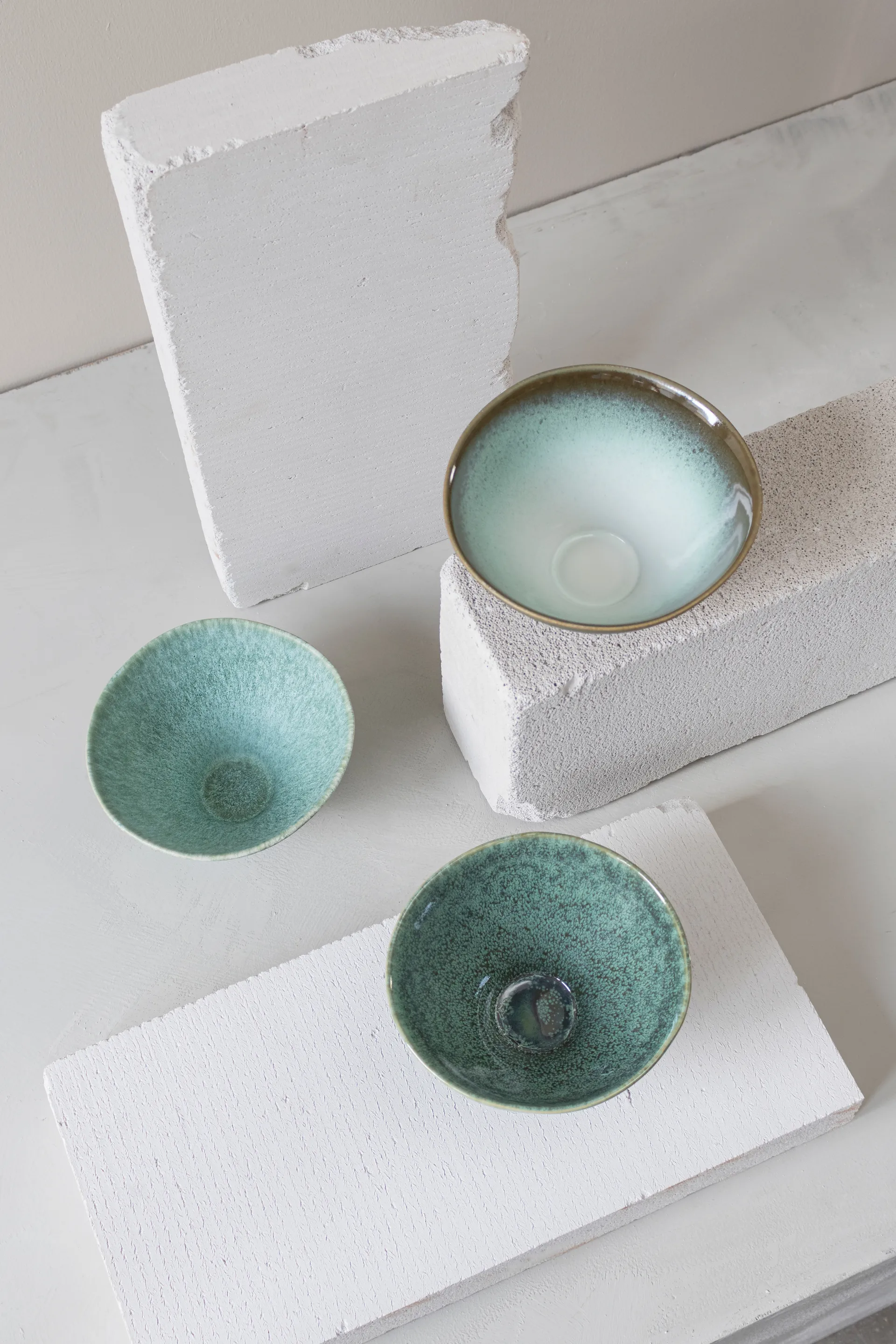 Ciotola media Elements Ø15,5 cm 3 pezzi, Verde Mette Ditmer