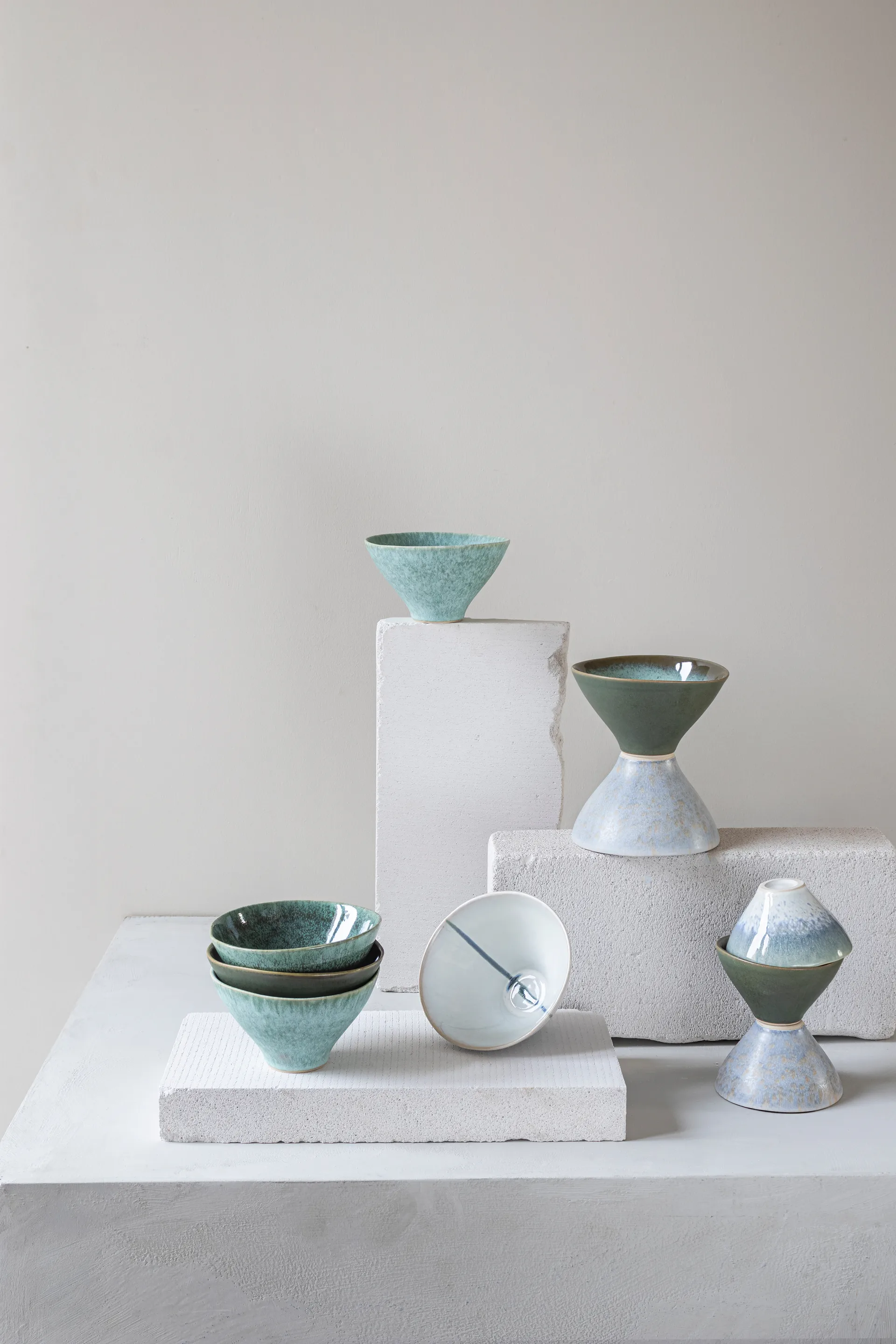 Ciotola media Elements Ø15,5 cm 3 pezzi, Verde Mette Ditmer