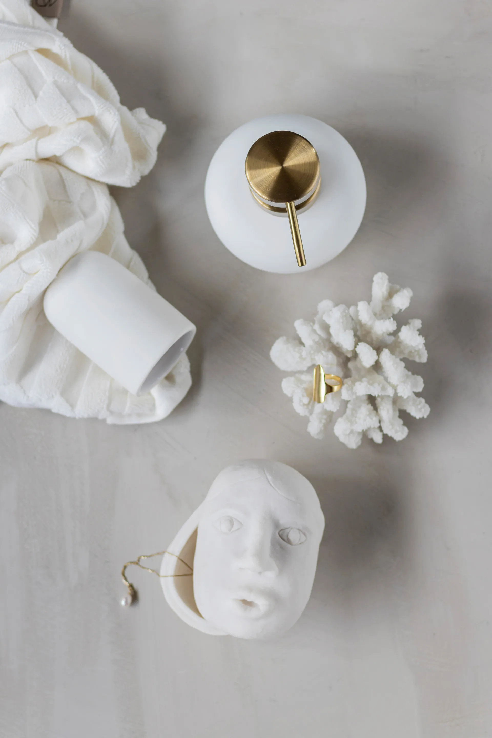 Contenitore viso Art piece 9x12 cm, Off-white Mette Ditmer