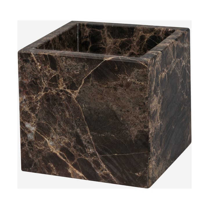 Cubo Marble 8,5x8,5 cm - Marrone - Mette Ditmer