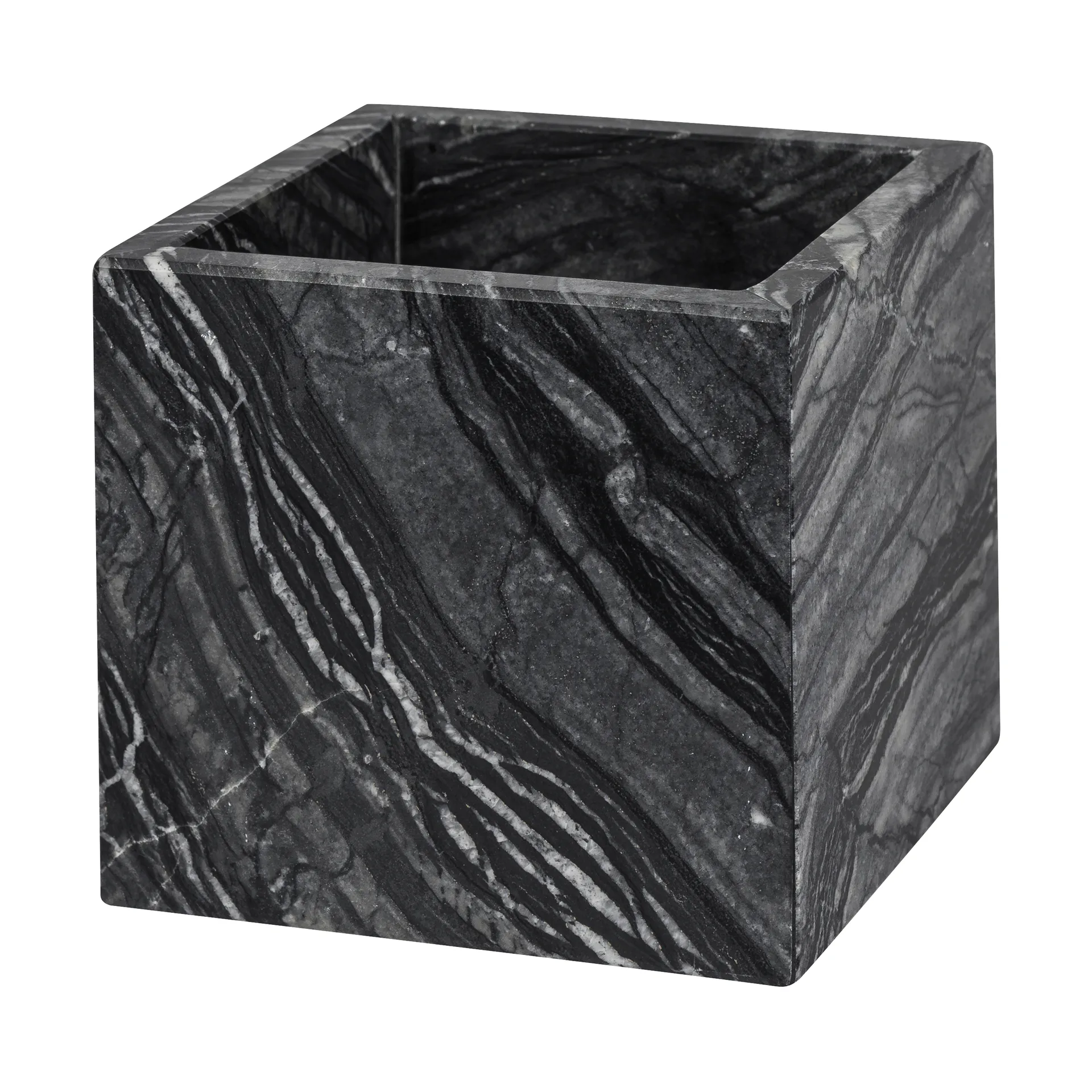 Cubo Marble 8,5x8,5 cm, Nero-grigio Mette Ditmer