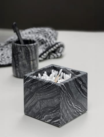 Cubo Marble 8,5x8,5 cm - Nero-grigio - Mette Ditmer