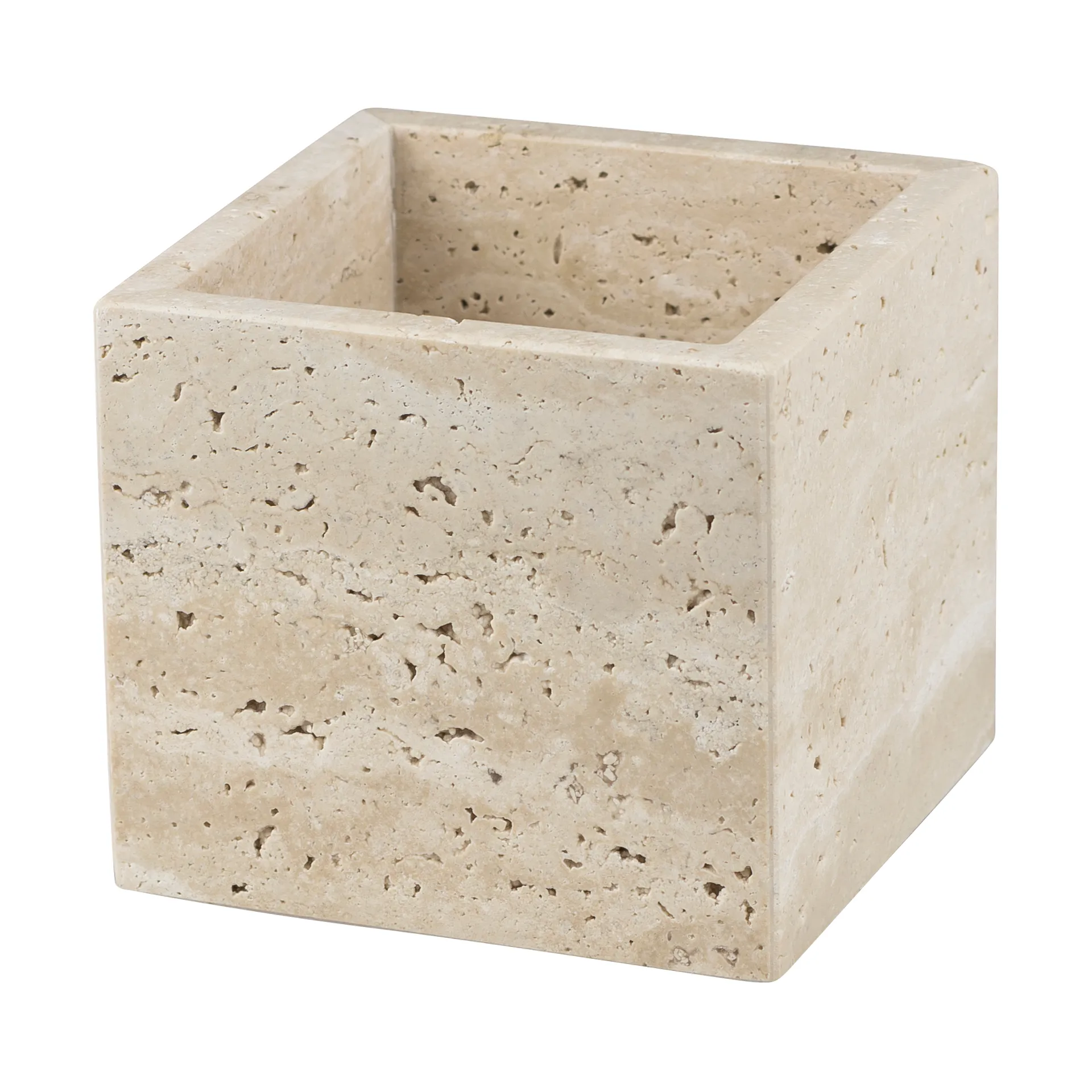 Cubo Travertino 10x10 cm, Lino Mette Ditmer