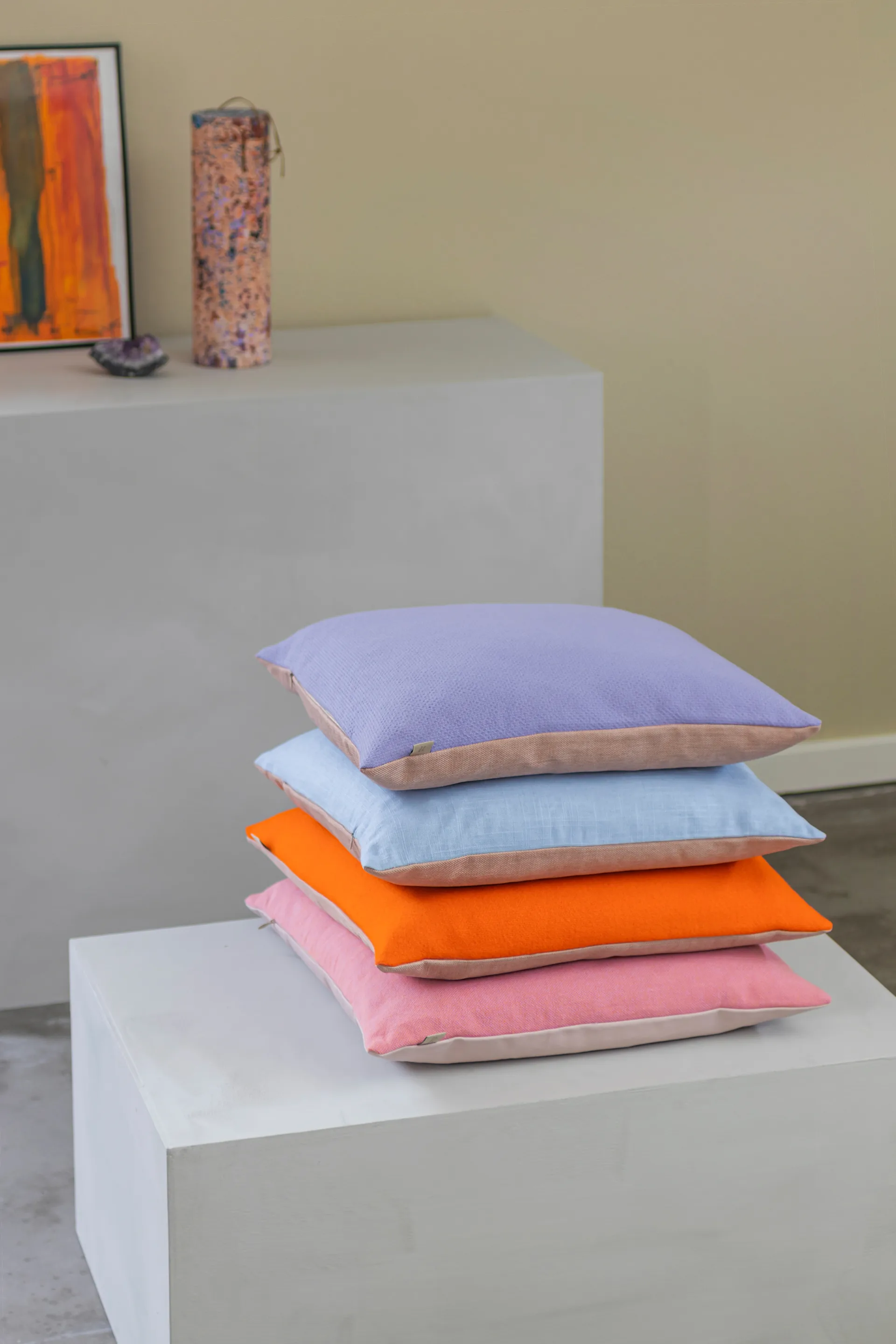 Cuscino Spectrum 50x50 cm, Arancione, pesca Mette Ditmer