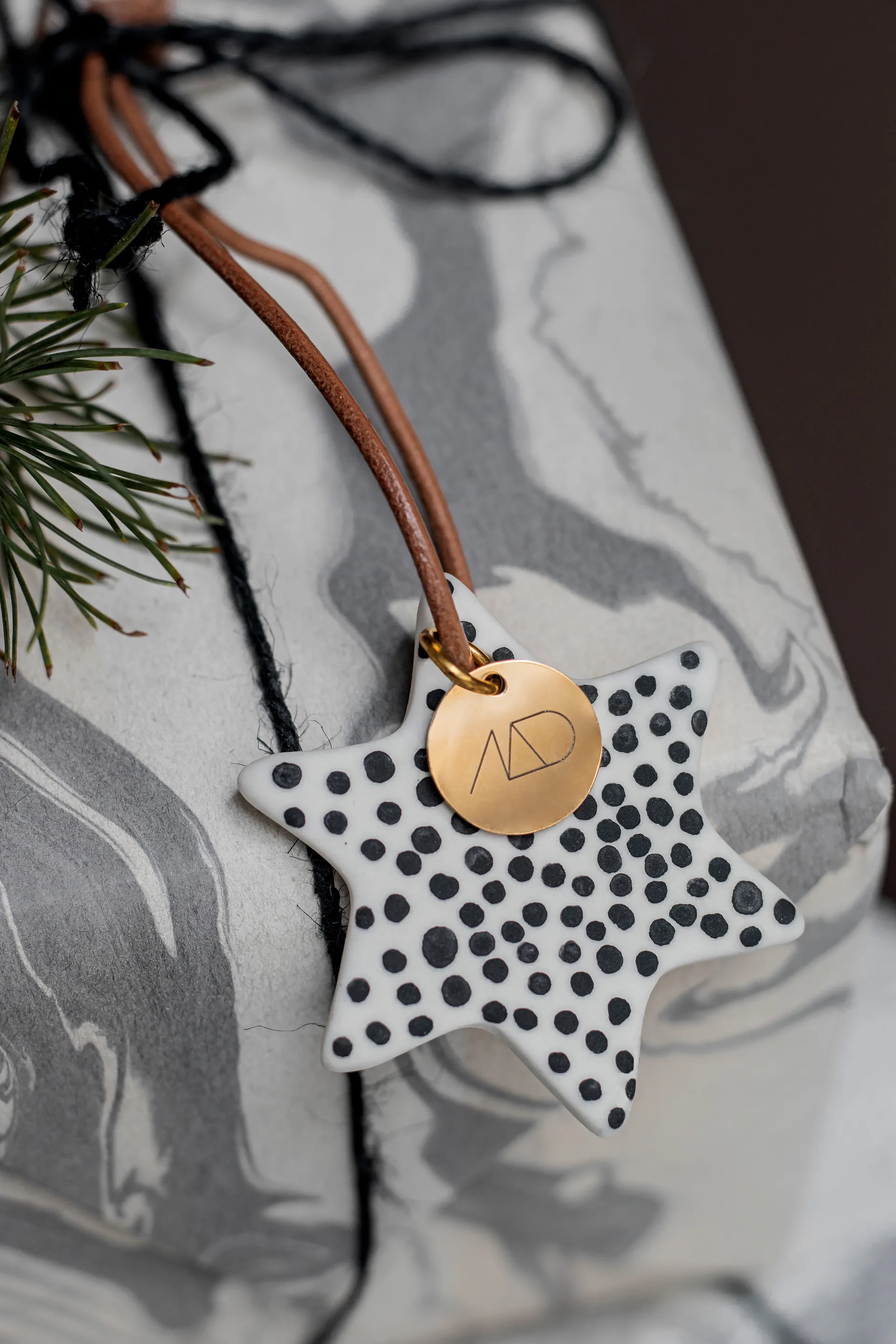 Decorazione natalizia Star, 3 pezzi, Nero Mette Ditmer