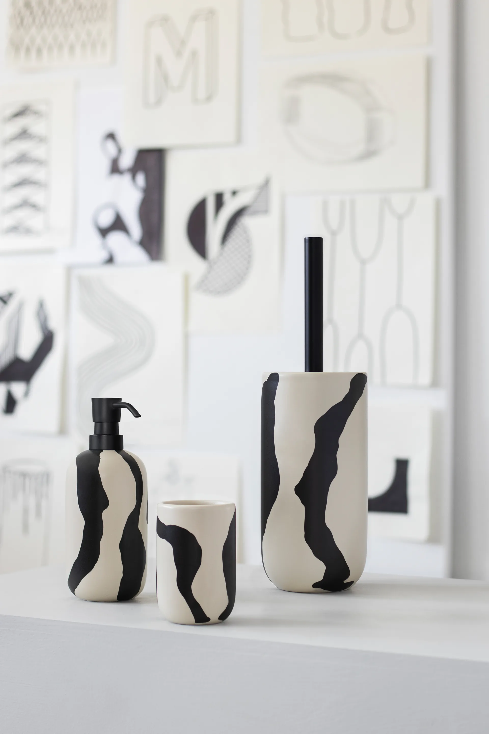 Dispenser di sapone Icon, alto, Off white Mette Ditmer