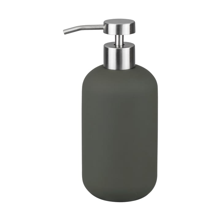Dispenser sapone alto Lotus play, con 2 testine incluse, Verde oliva scuro Mette Ditmer