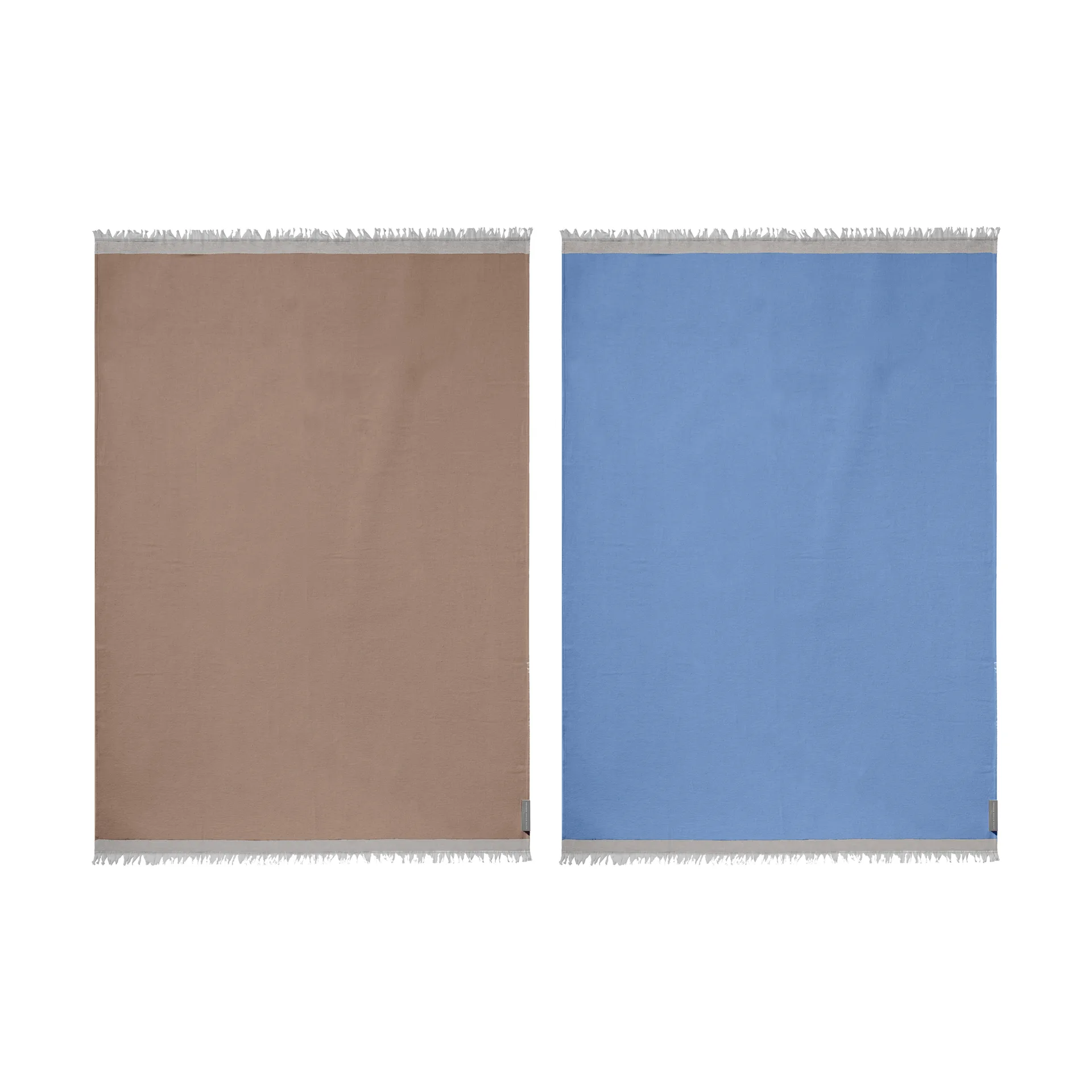 Duet plaid, Beige-Blue (beige-blu), 130x175 cm Mette Ditmer