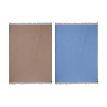 Duet plaid - Beige-Blue (beige-blu), 130x175 cm - Mette Ditmer