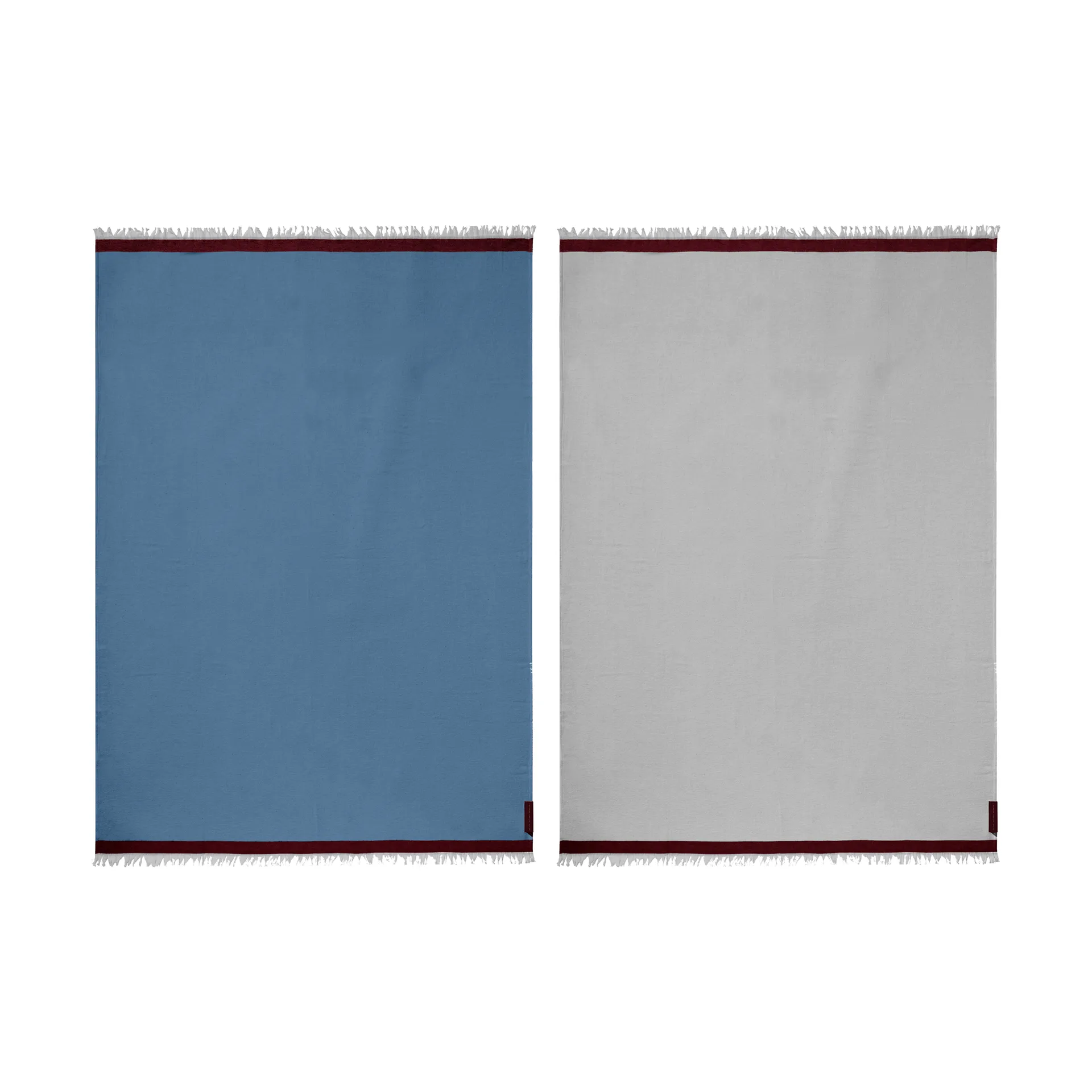 Duet plaid, Blue-Beige (blu-beige), 130x175 cm Mette Ditmer